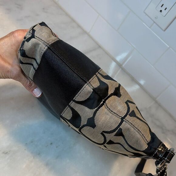 Coach Bag Purse Handbag Crossbody Bag Y2K Signature Logo Stripe File Swing Pack - Picture 8 of 15